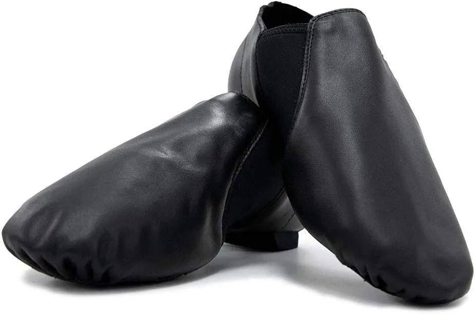 Leather Slip-On Split Sole Jazz Shoes Dance Shoes