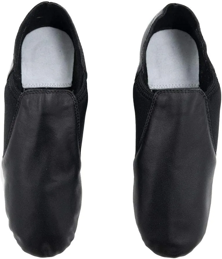 Leather Slip-On Split Sole Jazz Shoes Dance Shoes