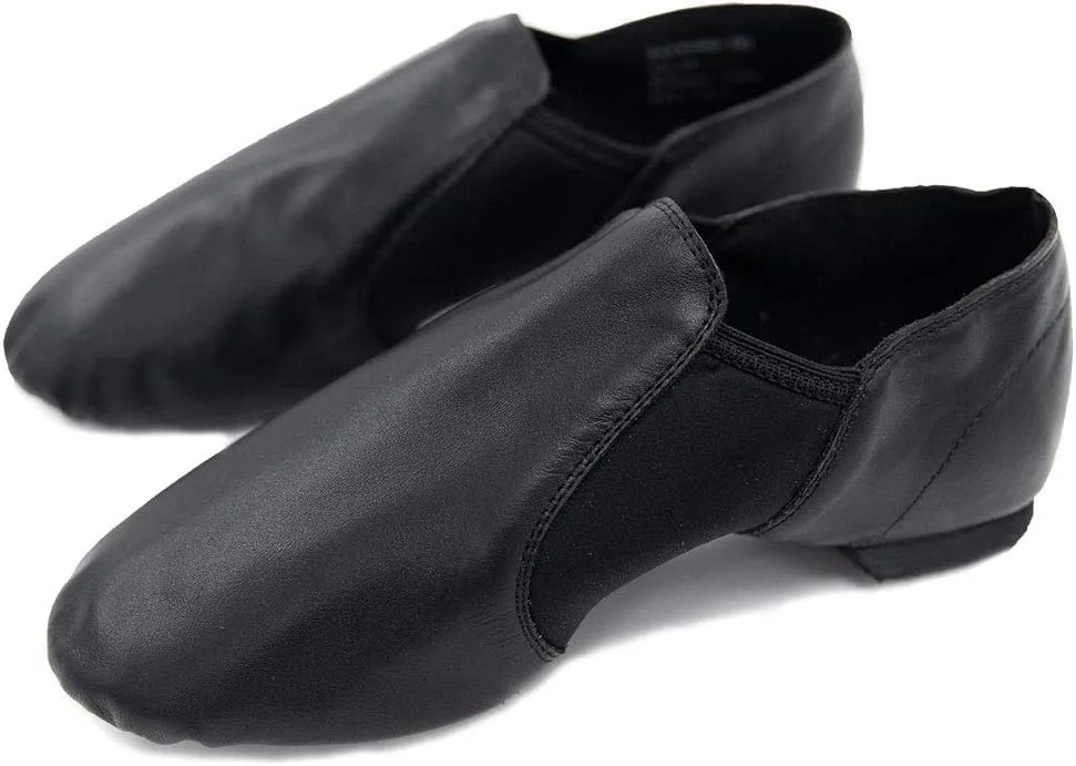 Leather Slip-On Split Sole Jazz Shoes Dance Shoes