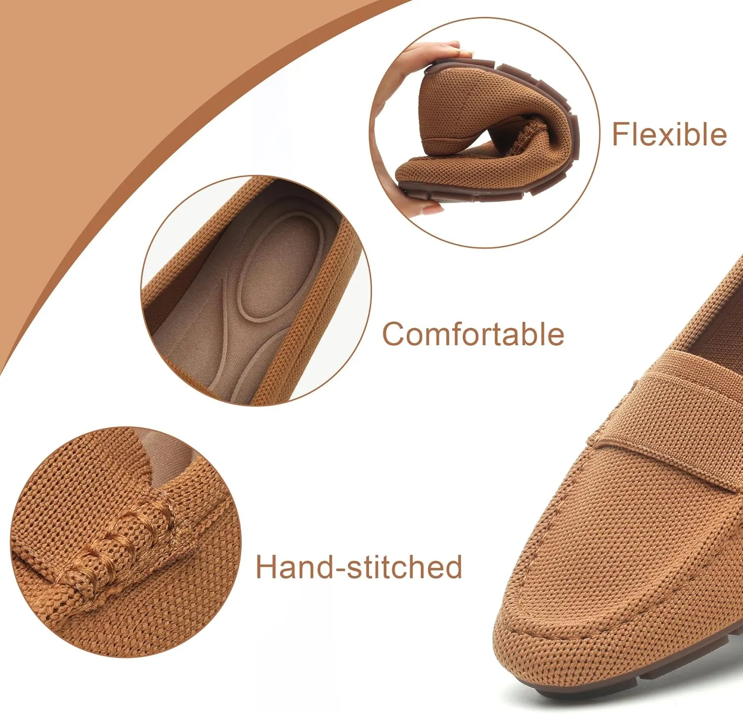 Loafers for Women Comfortable Breathable ShoeCasual Slip On Womens Driving Flats Shoes
