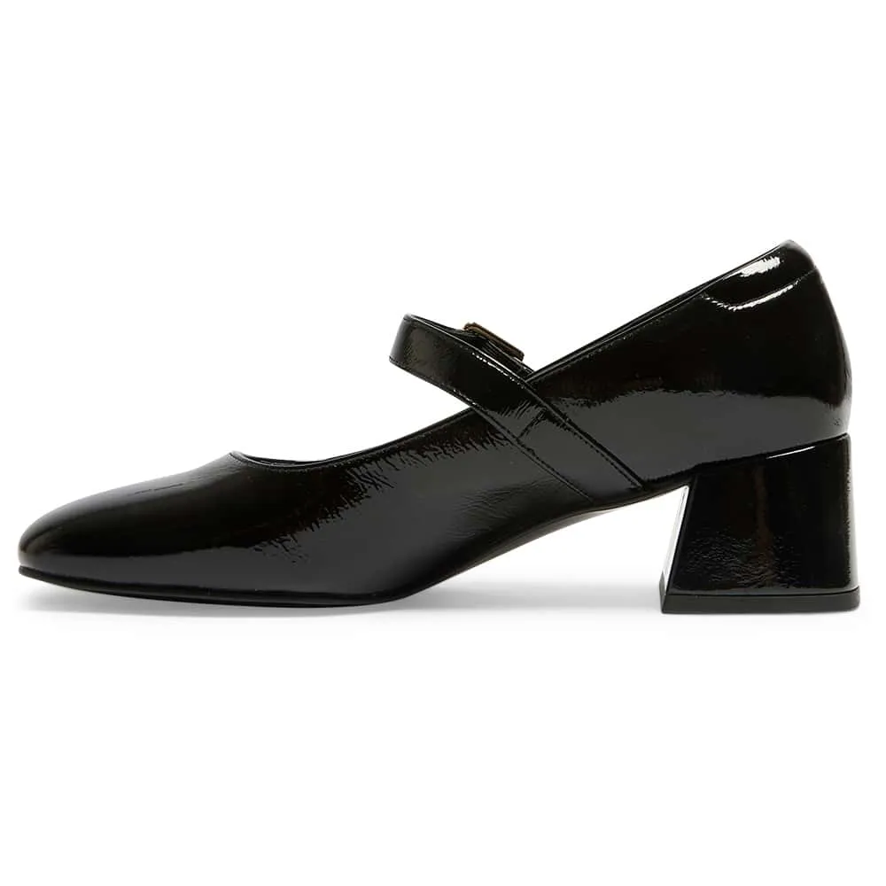 Lottie Heel in Black Patent