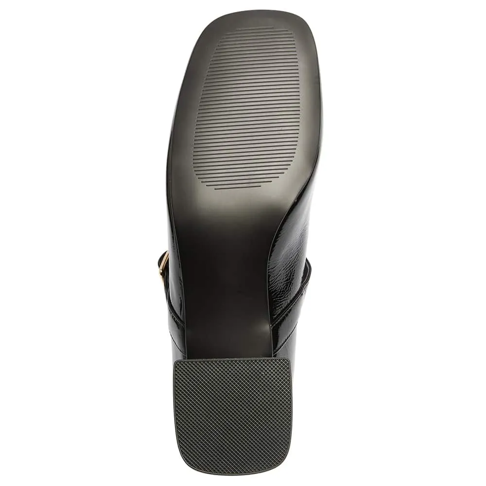 Lottie Heel in Black Patent
