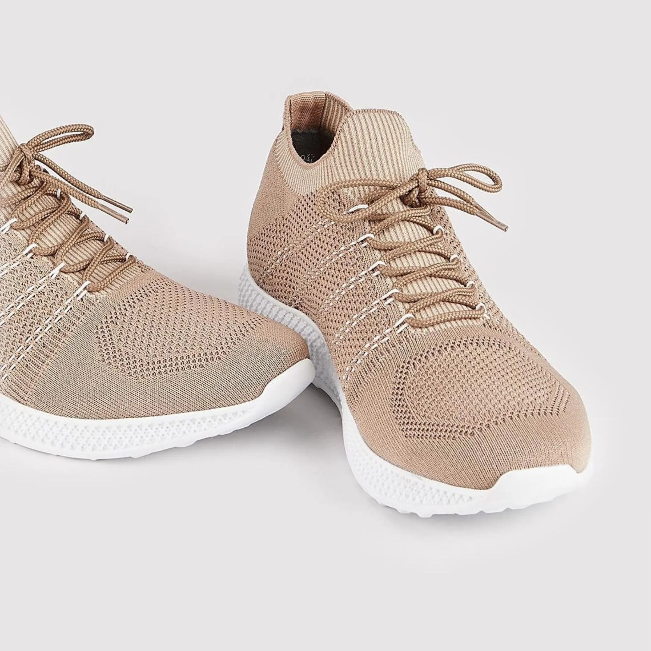 Madasat Beige Sneakers Shoes - 811 |