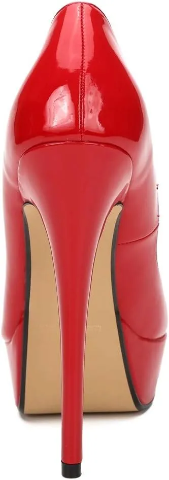 MAIERNISI JESSI Unisex Men's Women's Flatform High Heels Peep Toe Stiletto Pumps
