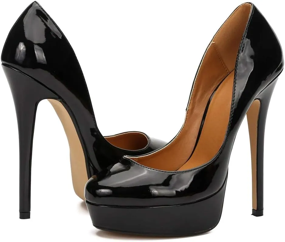 MAIERNISI JESSI Unisex Men's Women's Flatform High Heels Peep Toe Stiletto Pumps