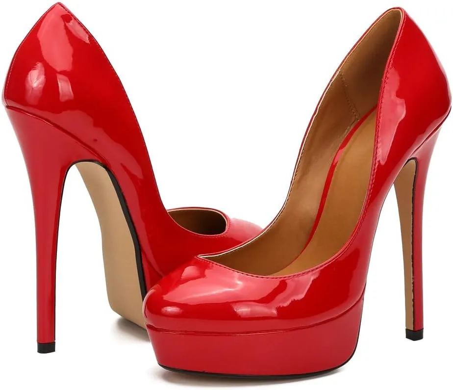MAIERNISI JESSI Unisex Men's Women's Flatform High Heels Peep Toe Stiletto Pumps