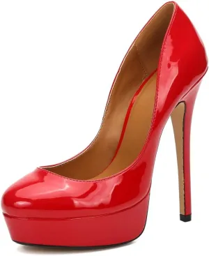 MAIERNISI JESSI Unisex Men's Women's Flatform High Heels Peep Toe Stiletto Pumps