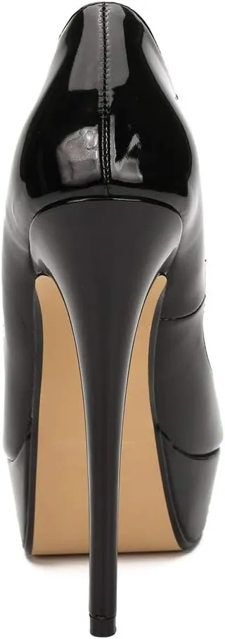 MAIERNISI JESSI Unisex Men's Women's Flatform High Heels Peep Toe Stiletto Pumps