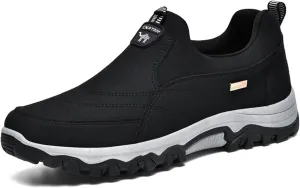 Men's Slip-on Orthopedic Non-Slip Walking Loafers Fashionable Comfort Breathable Arch Support Outdoor Hiking Sneakers Casual Soft Flats Driving Work Shoes