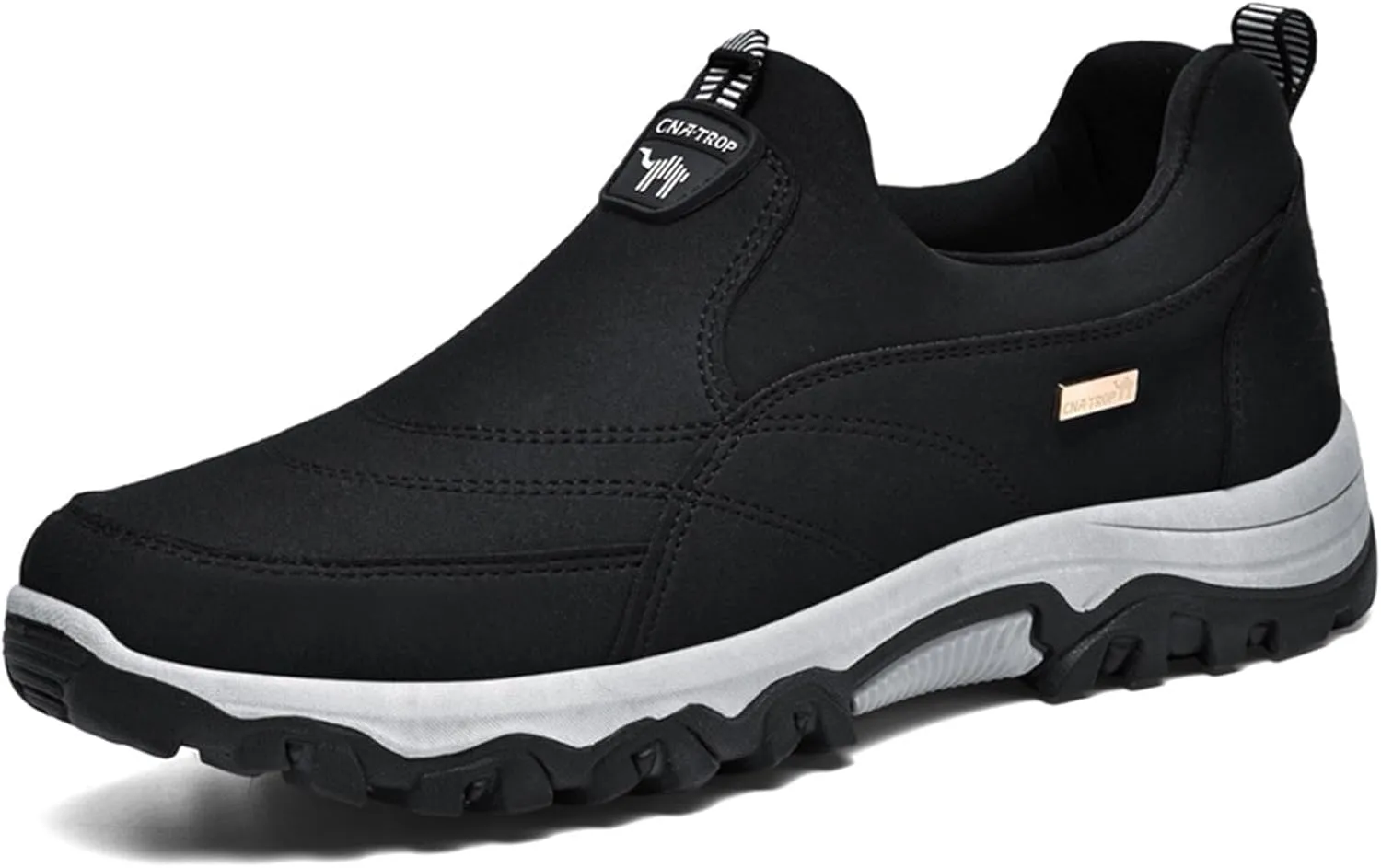 Men's Slip-on Orthopedic Non-Slip Walking Loafers Fashionable Comfort Breathable Arch Support Outdoor Hiking Sneakers Casual Soft Flats Driving Work Shoes