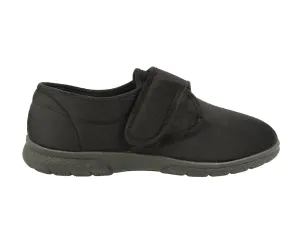 Mens Wide Fit Daniel Black Slippers