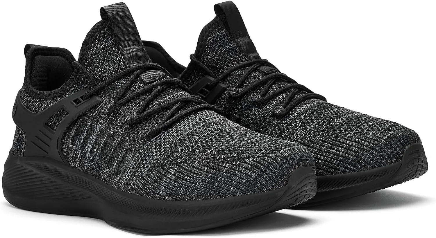 Mens Wide Running Shoes Walking Tennis Shoes Cushioning Wide Sneakers Slip On Sports Work Gym Outdoor Running Sneakers Comfort Lightweight