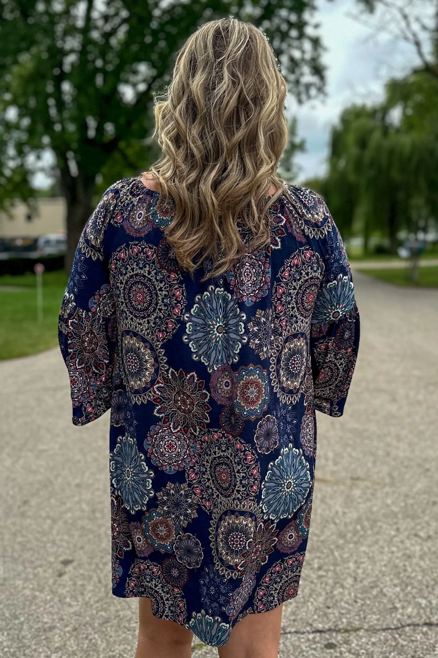 Navy Mandela Mia Dress