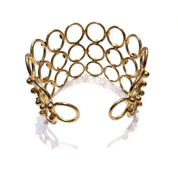Net "Jaali"  Cuff Bracelet