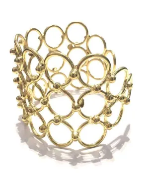 Net "Jaali"  Cuff Bracelet