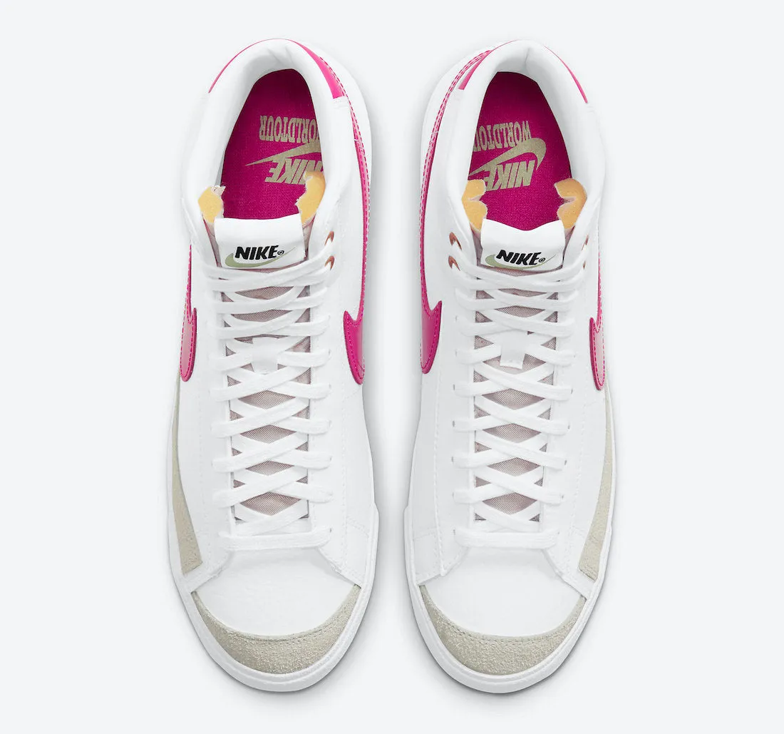 Nike Blazer Mid '77 Vintage White Fireberry Light Liquid Lime DD9552-100