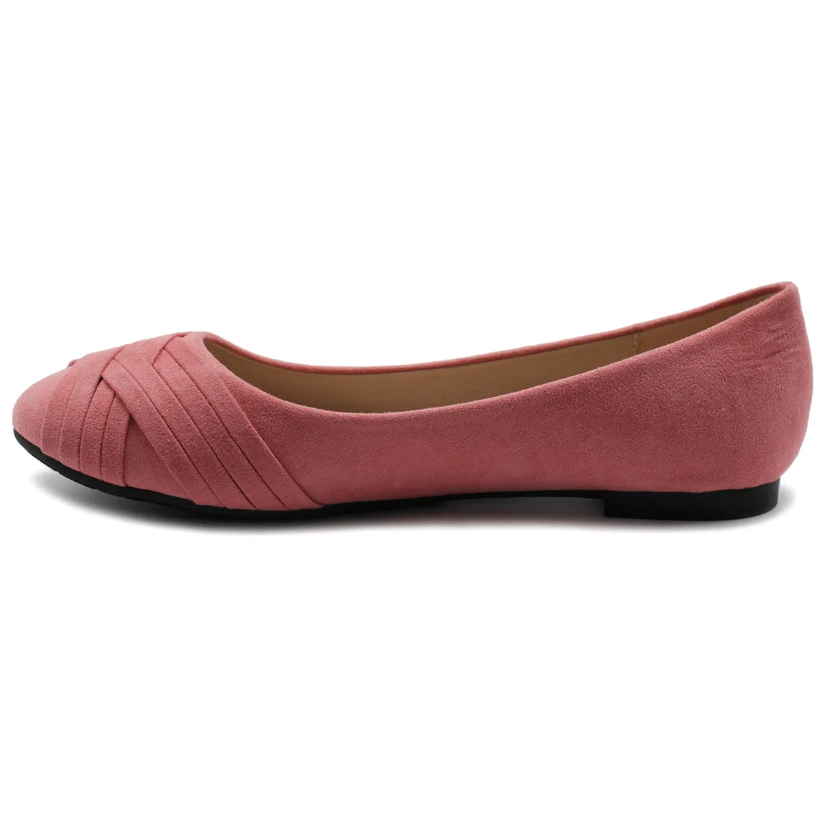 Ollio Women's Ballet Shoe Cute Casual Comfort Flat (Red, Peach, Blue, Mustard, Burgundy, Purple)