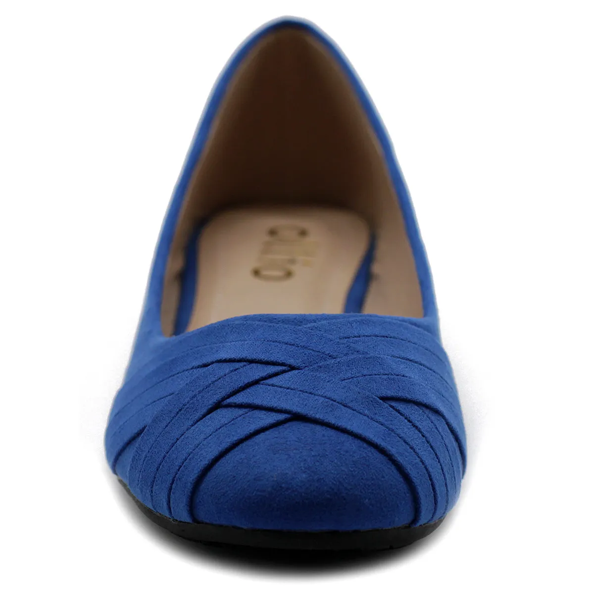 Ollio Women's Ballet Shoe Cute Casual Comfort Flat (Red, Peach, Blue, Mustard, Burgundy, Purple)