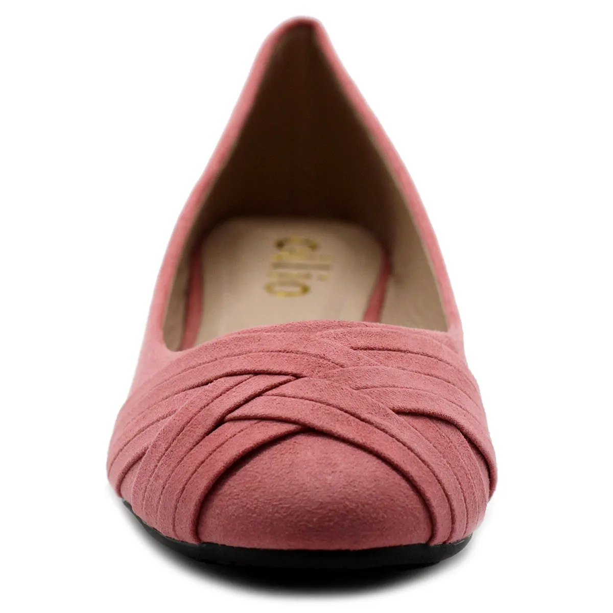Ollio Women's Ballet Shoe Cute Casual Comfort Flat (Red, Peach, Blue, Mustard, Burgundy, Purple)