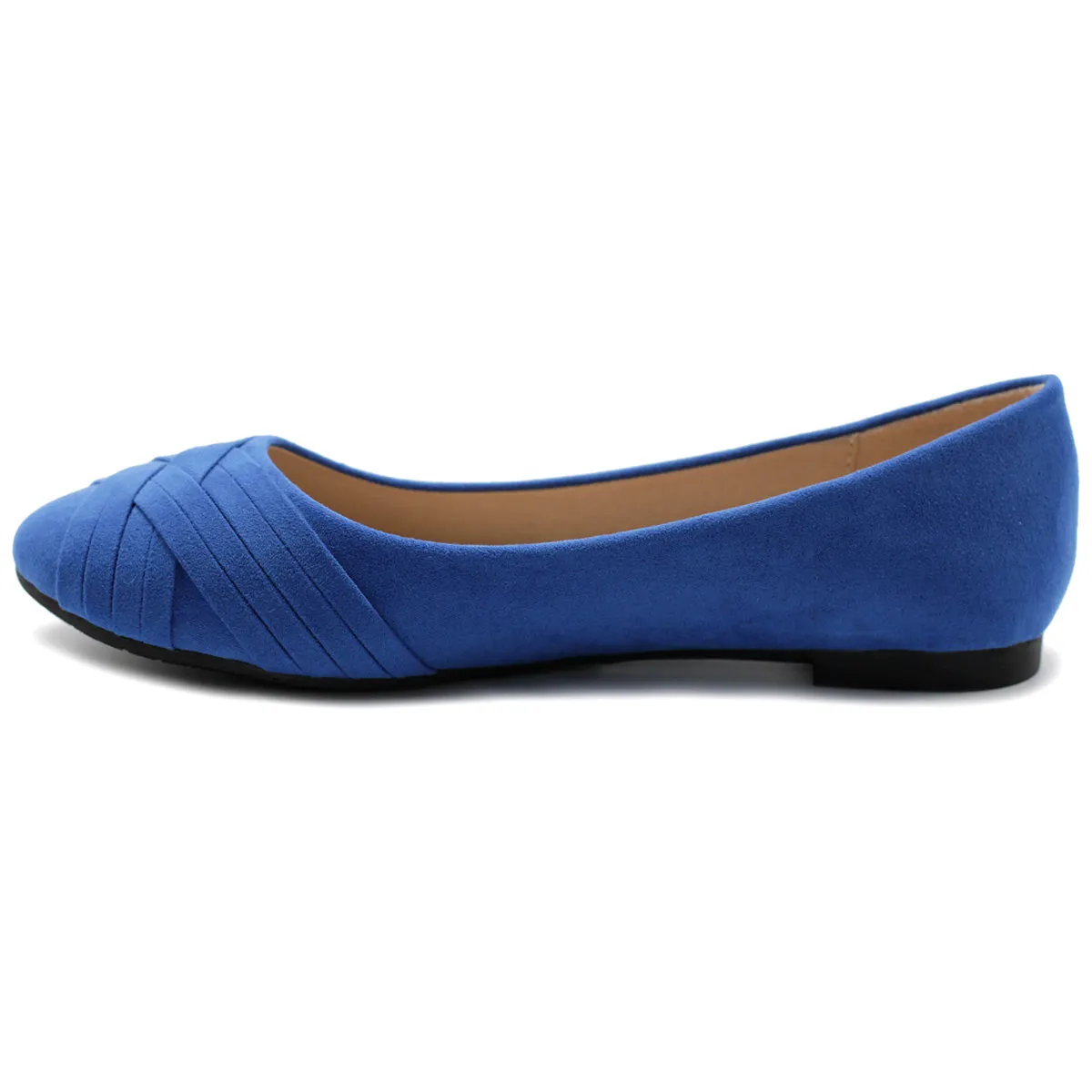 Ollio Women's Ballet Shoe Cute Casual Comfort Flat (Red, Peach, Blue, Mustard, Burgundy, Purple)