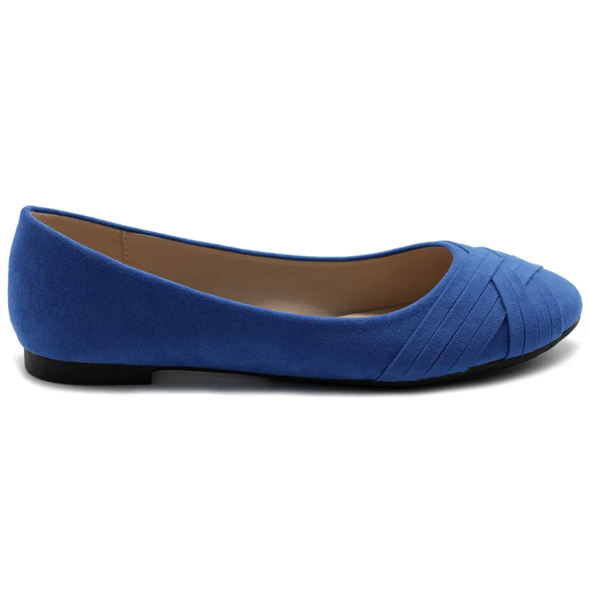 Ollio Women's Ballet Shoe Cute Casual Comfort Flat (Red, Peach, Blue, Mustard, Burgundy, Purple)