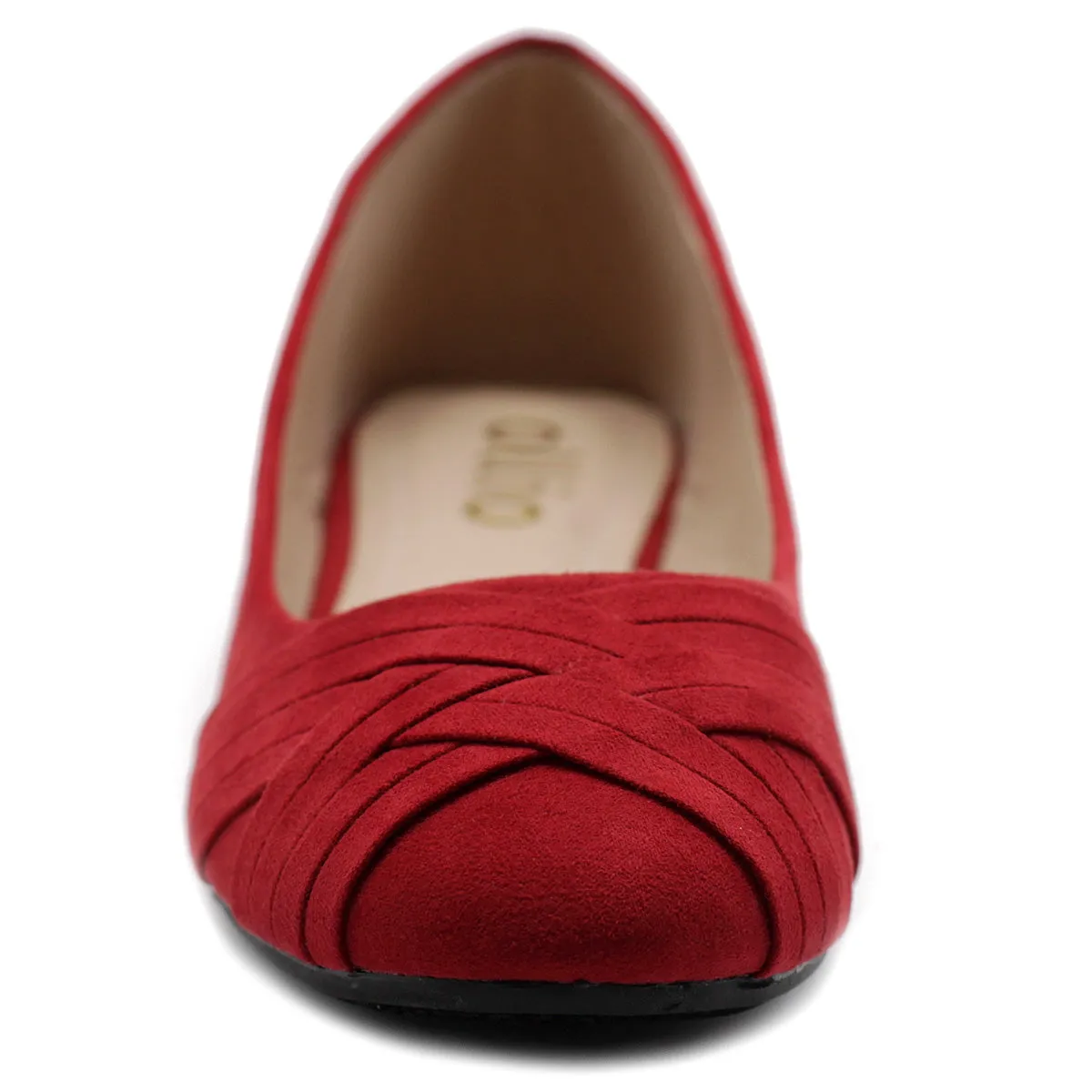 Ollio Women's Ballet Shoe Cute Casual Comfort Flat (Red, Peach, Blue, Mustard, Burgundy, Purple)