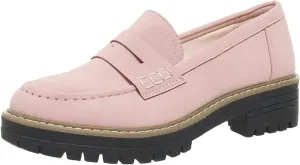 Orthoture-Orthopedic Platform Loafers Womens Round Retro Toe Comfortable Slip On Work Single Lug Sole Loafers