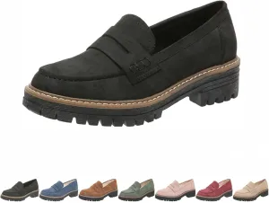 Orthoturee-Orthopedic Platform Loafers, Women's Casual Slip on Loafers, Flat Orthoture Shoes, Lightweight Comfort Walking Shoes