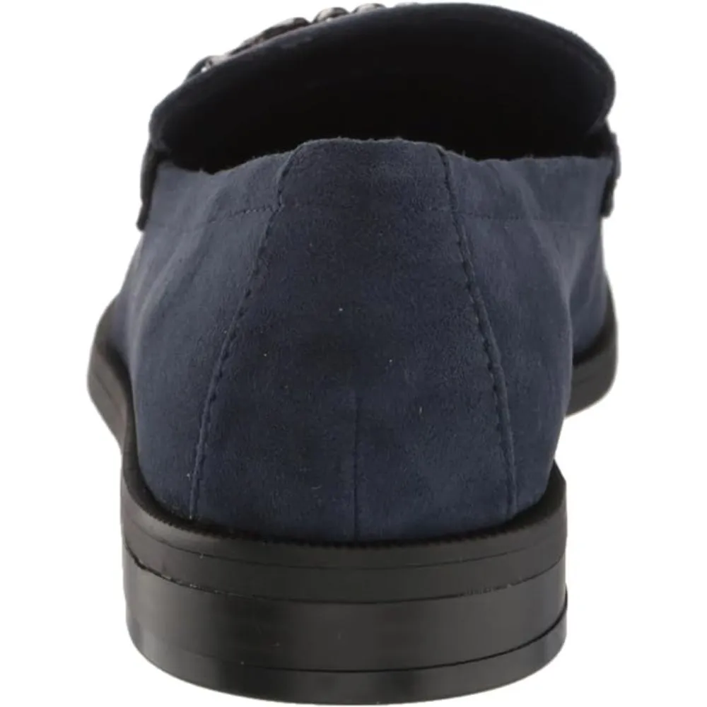 Pastry Navy Suede Anne Klein Loafer Flats
