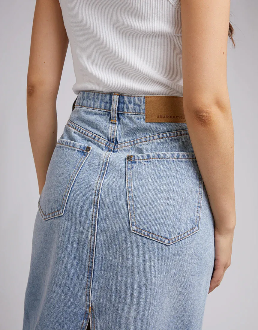 Ray Maxi Skirt Light Blue