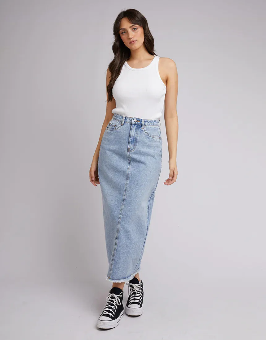 Ray Maxi Skirt Light Blue