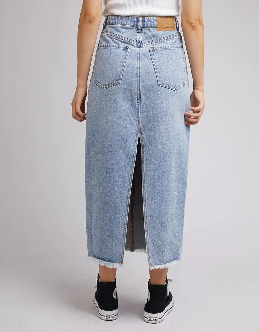 Ray Maxi Skirt Light Blue