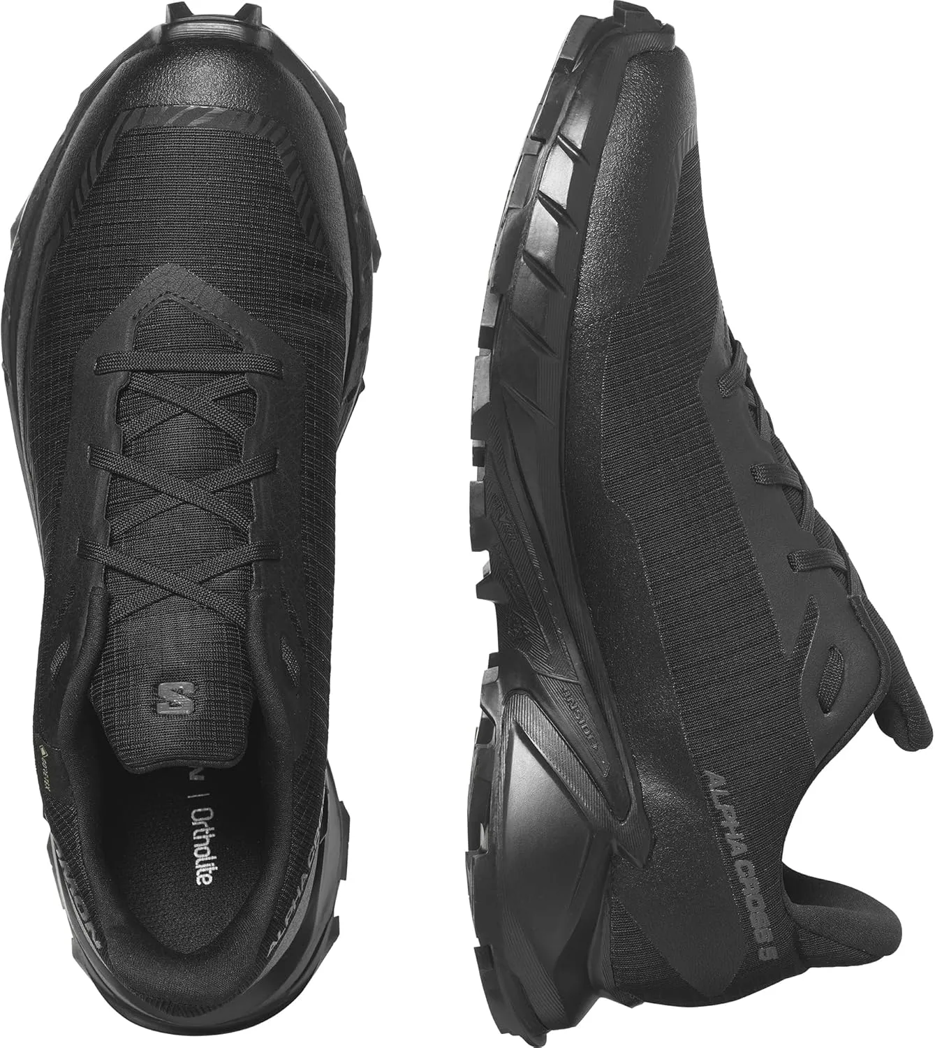 Salomon Mens Alphacross 5 Gore-Tex, Waterproof Trail Running Shoes