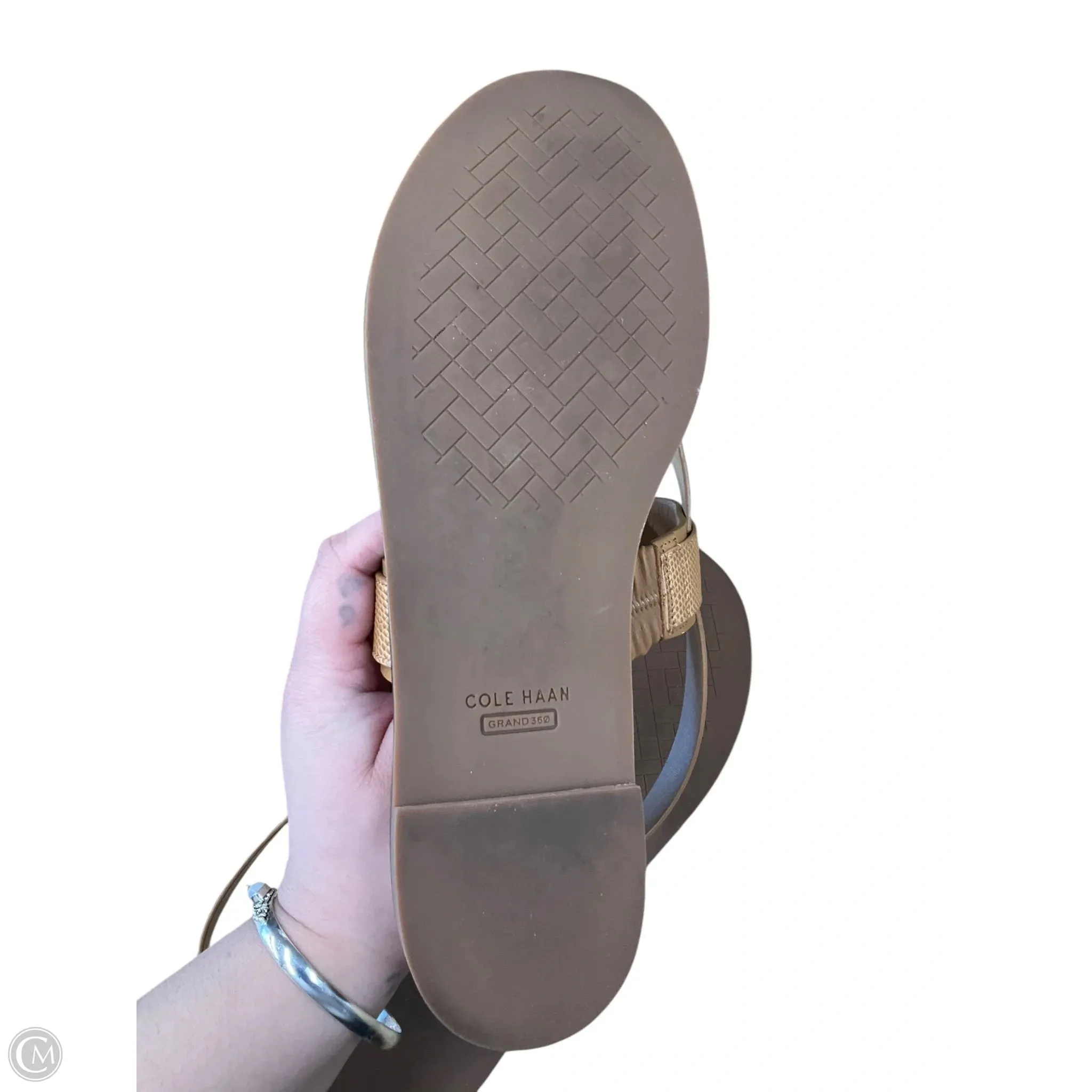 Sandals Flats By Cole-haan In Tan, Size: 11