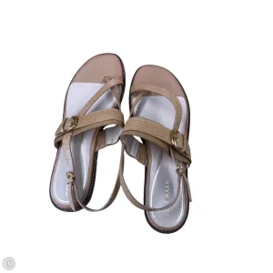 Sandals Flats By Cole-haan In Tan, Size: 11