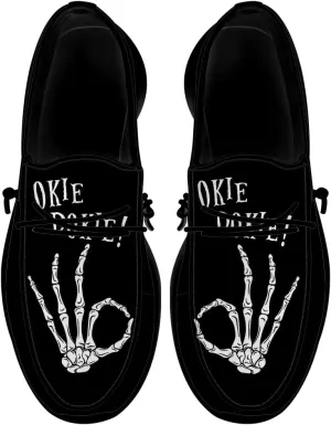 Skeleton Shoes Men Loafers Skull Slip-on Shoes Gifts for Men Women