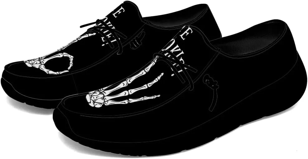 Skeleton Shoes Men Loafers Skull Slip-on Shoes Gifts for Men Women