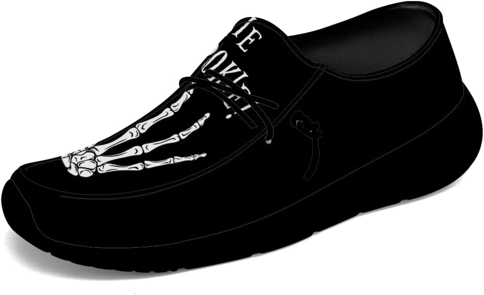 Skeleton Shoes Men Loafers Skull Slip-on Shoes Gifts for Men Women