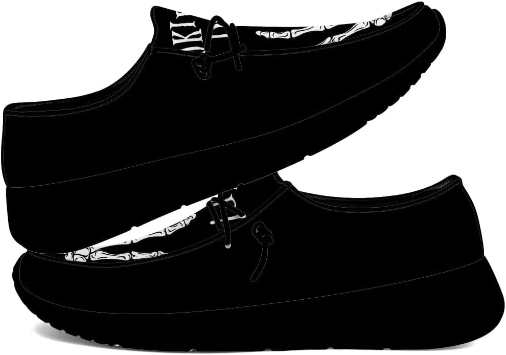 Skeleton Shoes Men Loafers Skull Slip-on Shoes Gifts for Men Women
