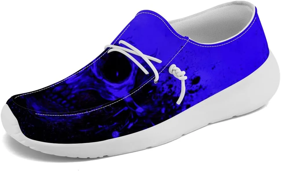 Skull Shoes for Men Women Slip-on Loafers Graffiti Shoes Gifts for Women Men