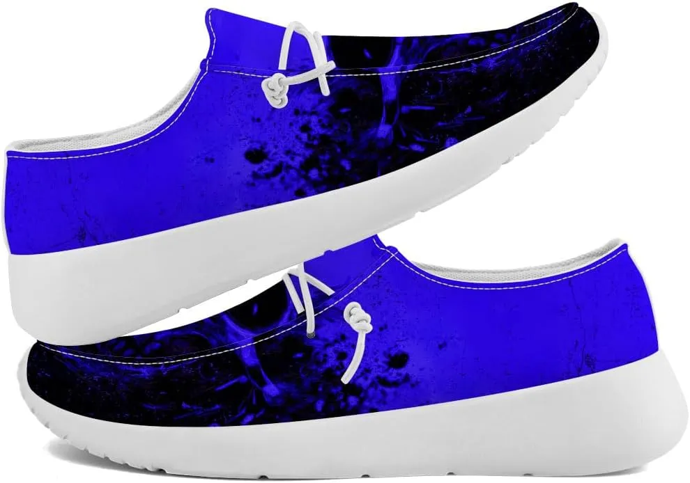 Skull Shoes for Men Women Slip-on Loafers Graffiti Shoes Gifts for Women Men