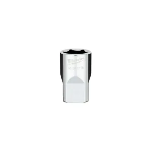 Socket - Milwaukee 1/2 in. Drive 17MM Metric 6-Point Socket with FOUR FLAT™ Sides, 45-34-9118