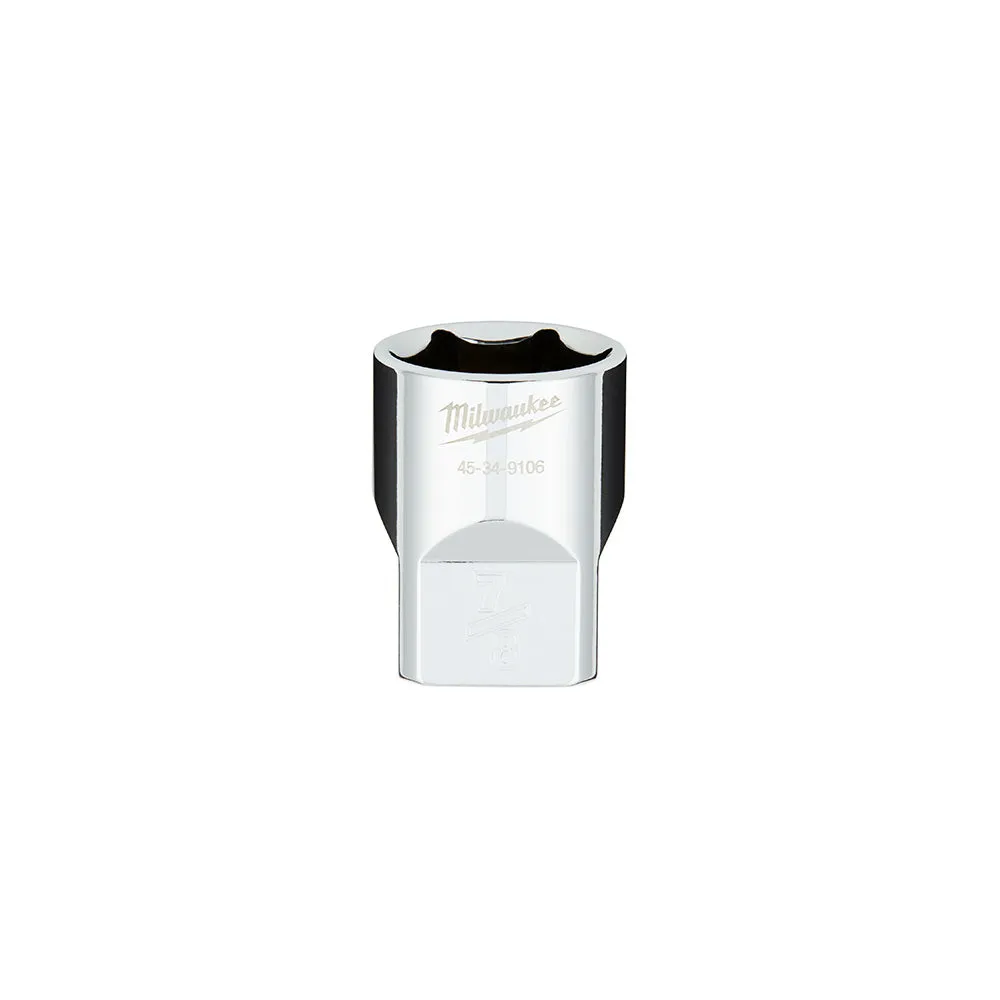 Socket - Milwaukee 1/2 in. Drive 7/8 in. SAE 6-Point Socket with FOUR FLAT™ Sides, 45-34-9106