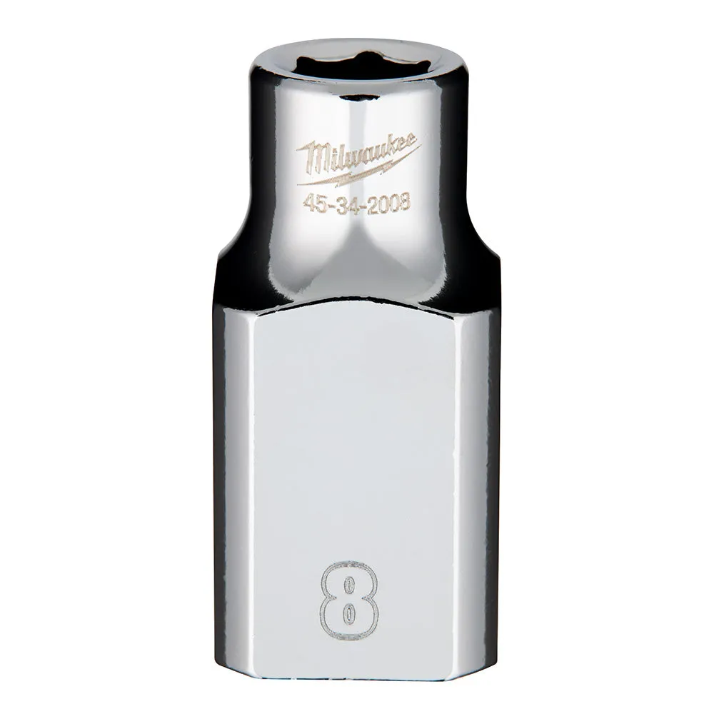 Socket - Milwaukee 1/2" Drive 8mm Socket, 45-34-2008