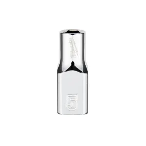 Socket - Milwaukee 1/4 in. Drive 5mm Metric 6-Point Socket, 45-34-9030
