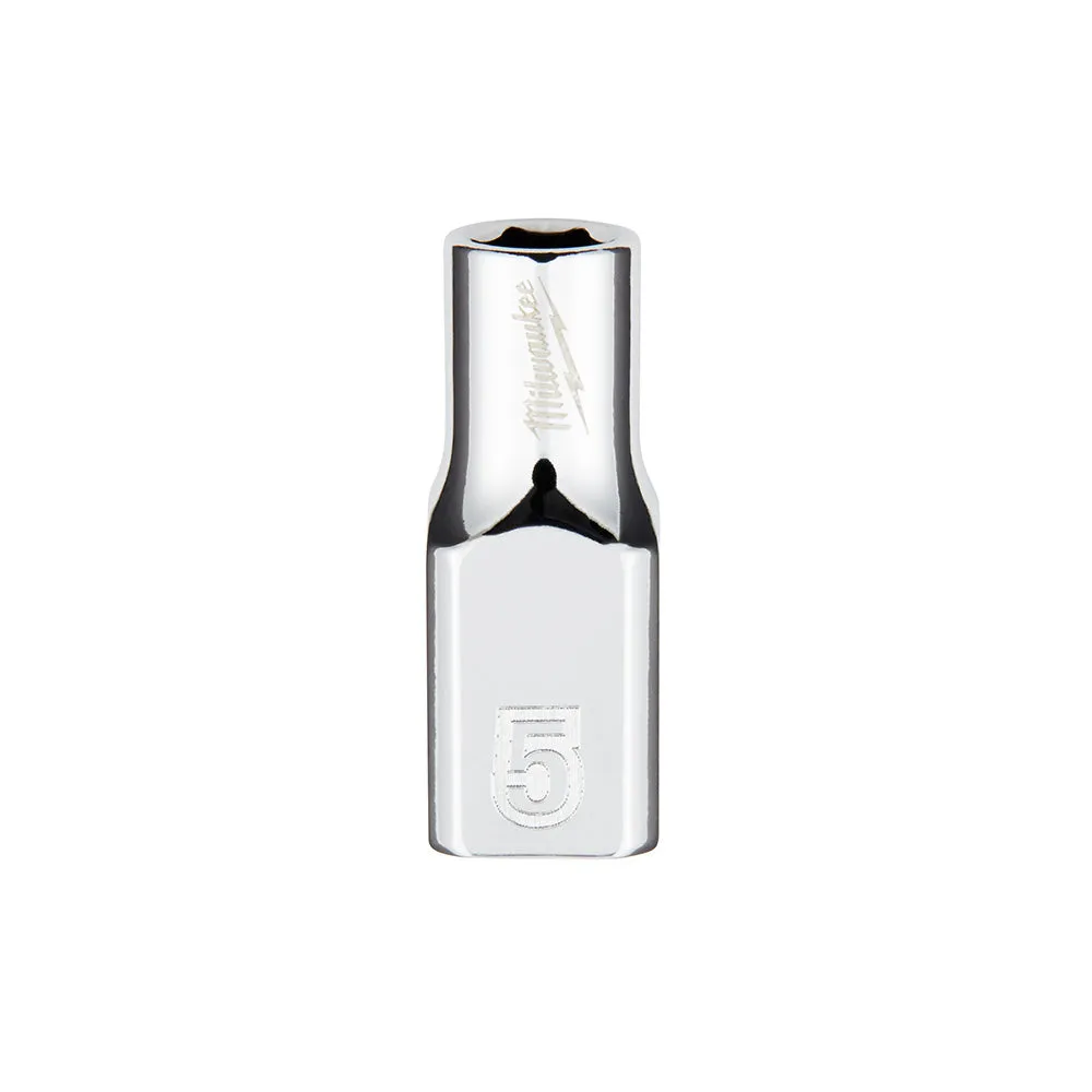 Socket - Milwaukee 1/4 in. Drive 5mm Metric 6-Point Socket, 45-34-9030