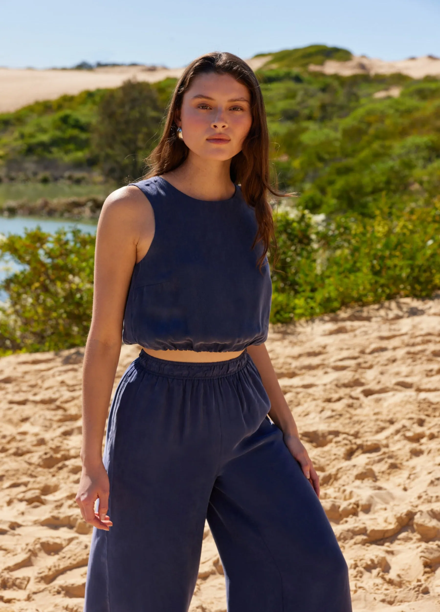 Staple the Label - Full length Clover Pant - Navy