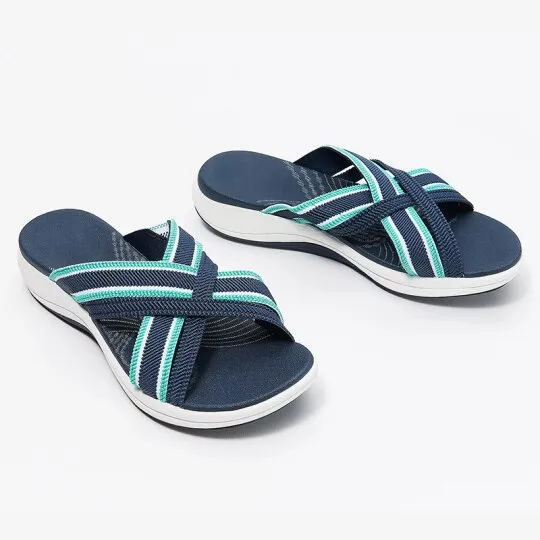 Stretch Soft Sandals, Knitted Sports Supportive Sandals