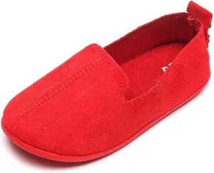 Toddler Little Kid Boys Girls Soft Slip On Loafers Dress Flat Shoes Casual Suede Leather Dress Wedding Shoes for Kids Comfort Boat Shoes