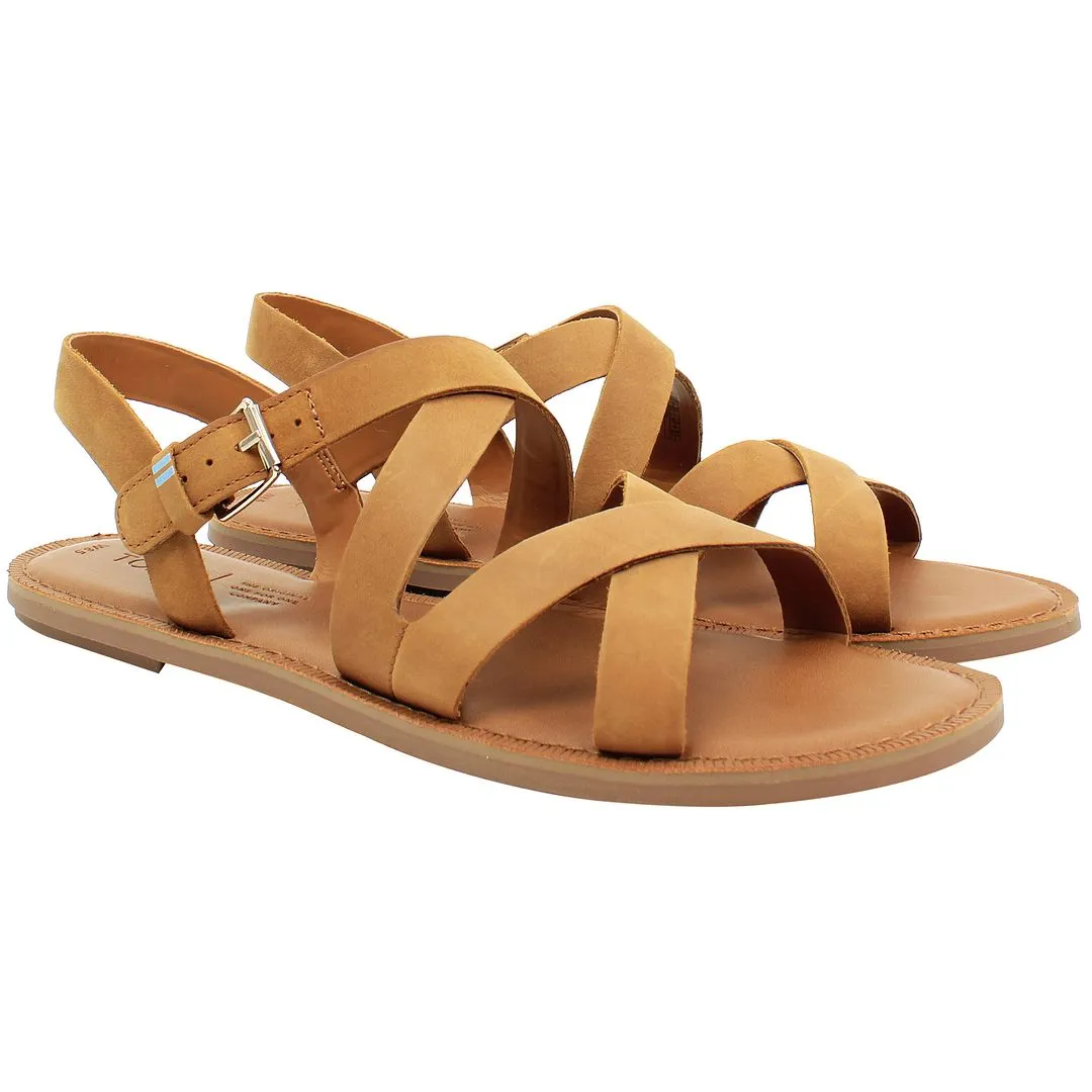Toms Sicily Womens Tan Sandals
